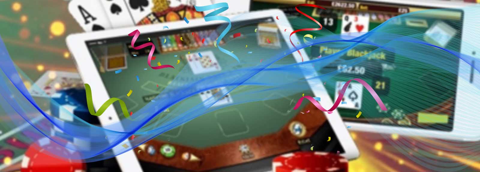 tablet met blackjack-slot